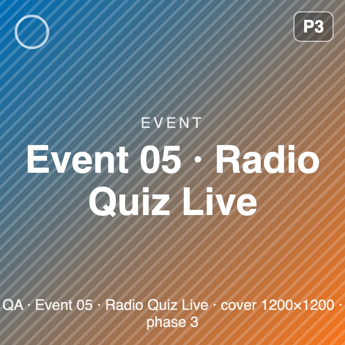 [QA] Event 05 · Radio Quiz Live
